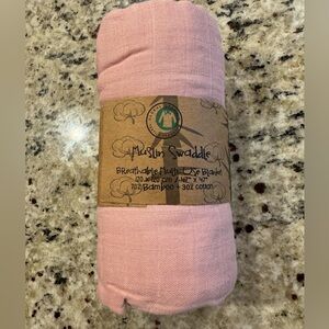 Muslin Swaddle Blanket - Soft Light Pink NWT